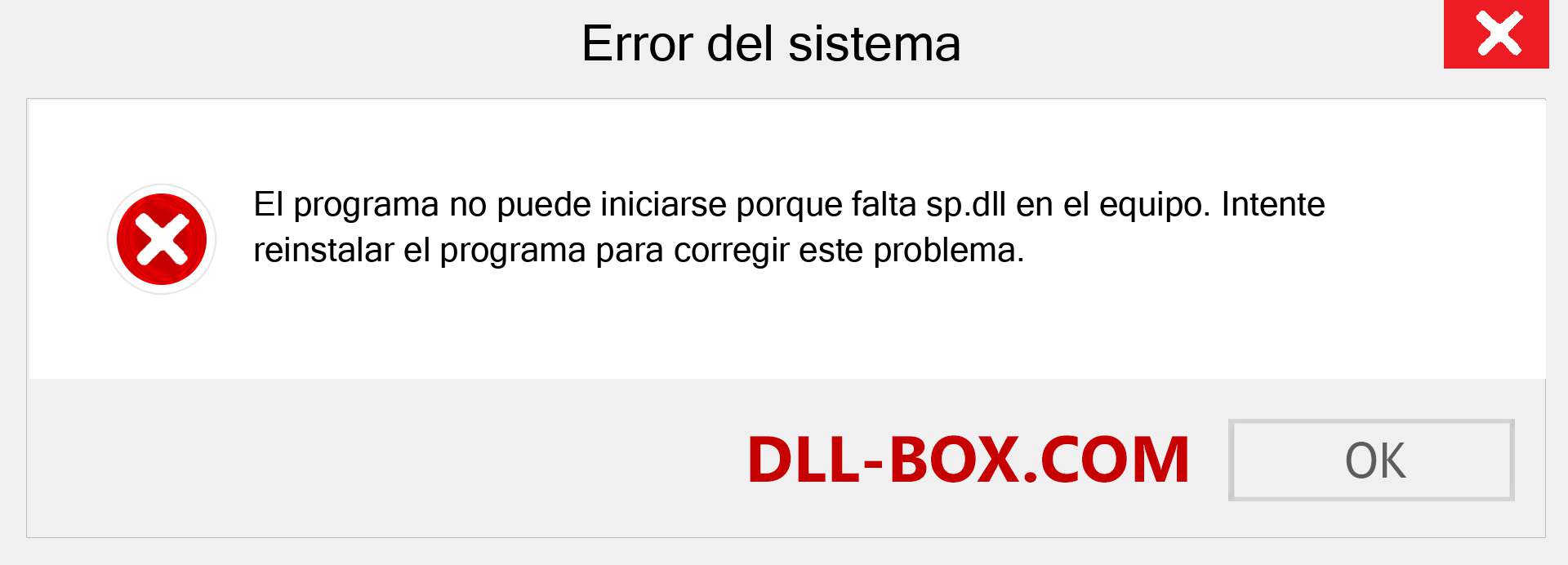 ¿Falta el archivo sp.dll ?. Descargar para Windows 7, 8, 10 - Corregir sp dll Missing Error en Windows, fotos, imágenes